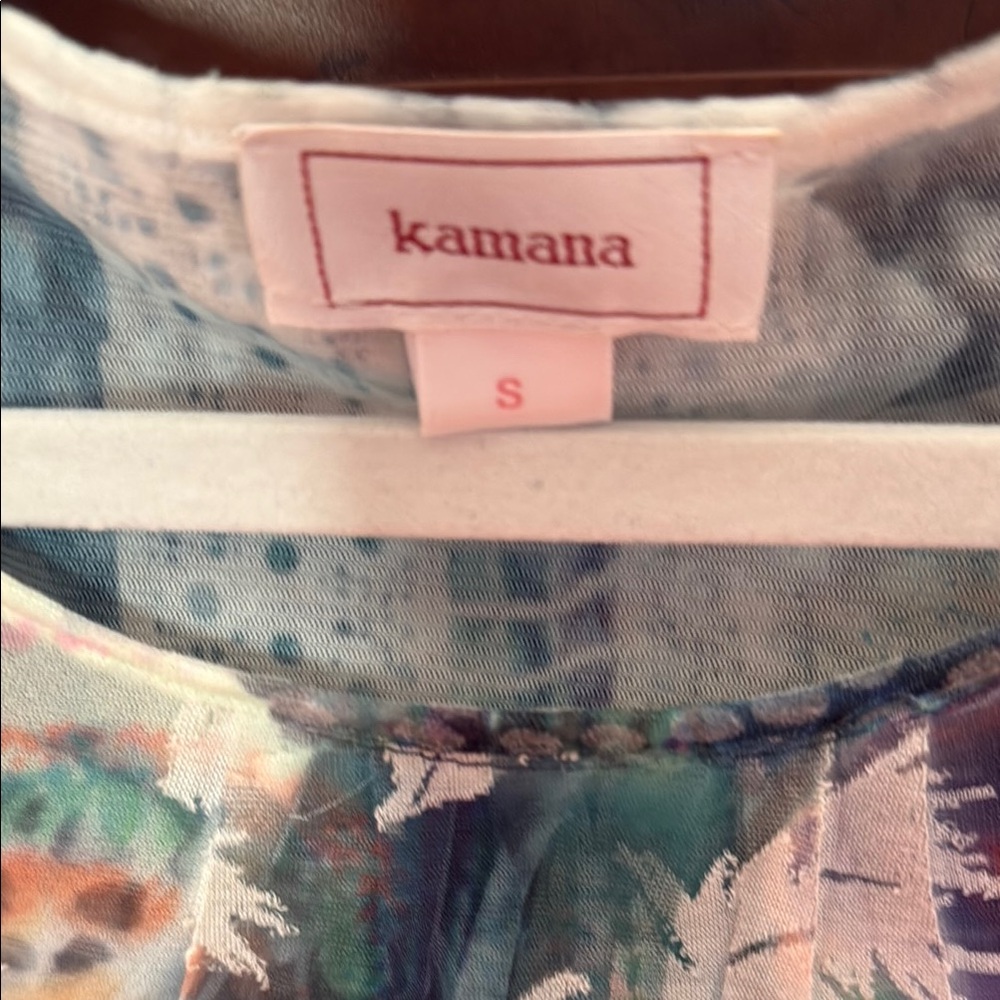 Kamana Women's Multicolor Sheer Top-EUC - Picture 2 of 4